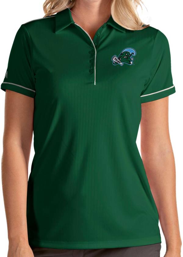 Antigua Women's Tulane Green Wave Green Salute Performance Polo