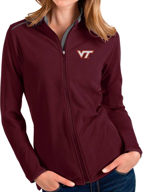Antigua Women's Virginia Tech Hokies Maroon Glacier Full-Zip Jacket product image