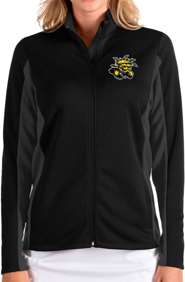 Antigua Women's Wichita State Shockers Passage Full-Zip Black Jacket