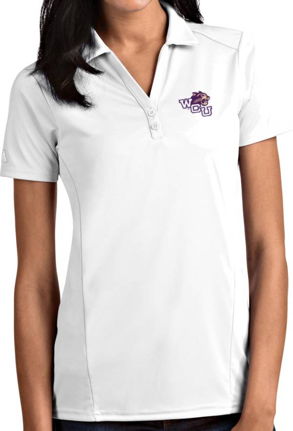 Antigua Women's Western Carolina Catamounts White Tribute Performance Polo