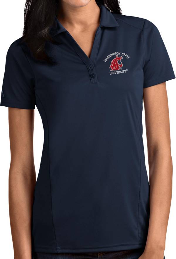 Antigua Women's West Virginia Mountaineers Blue Tribute Performance Polo