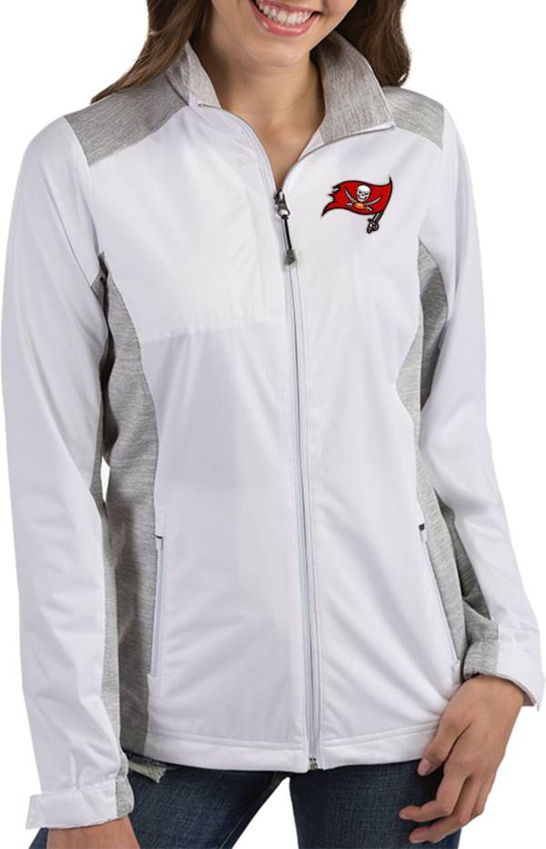 Antigua Women's Tampa Bay Buccaneers Revolve White Full-Zip Jacket product image