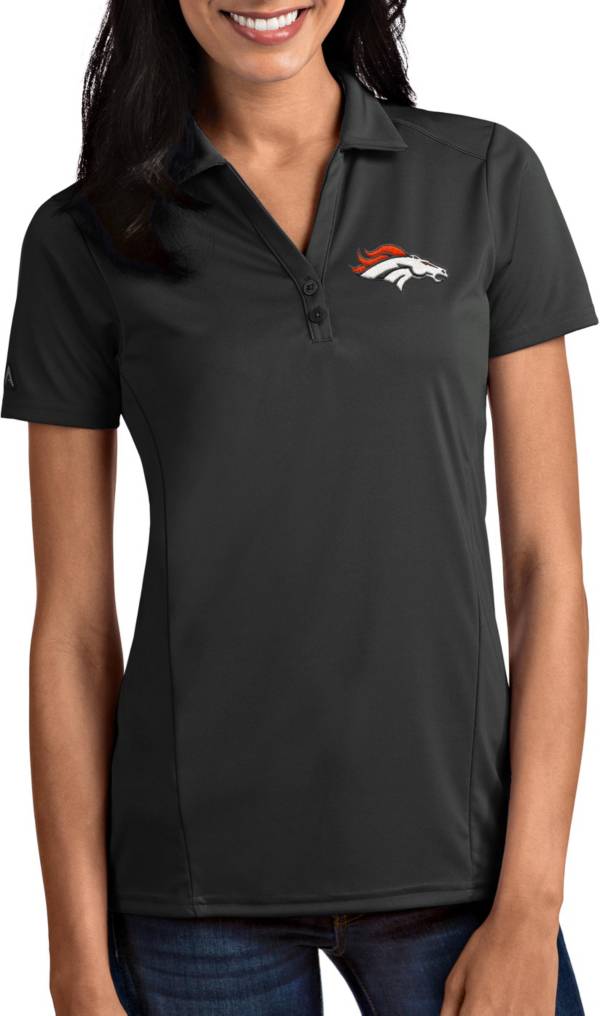 Antigua Women's Denver Broncos Tribute Grey Polo