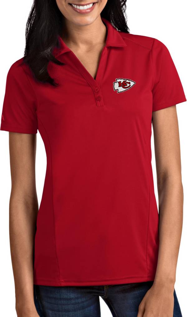 Antigua Women's Kansas City Chiefs Tribute Red Polo