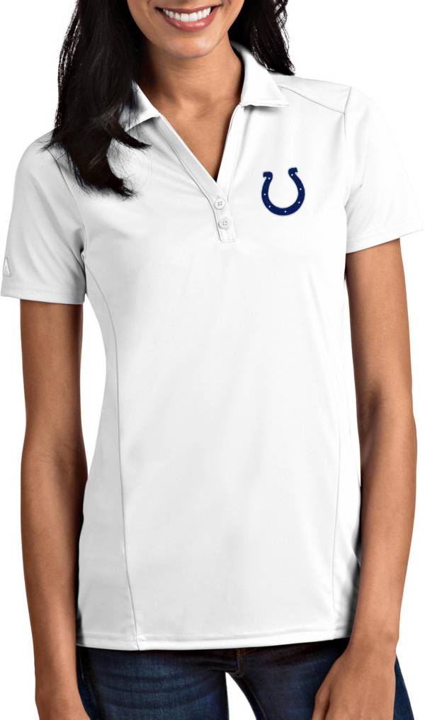 Antigua Women's Indianapolis Colts Tribute White Polo