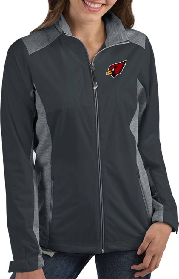 Antigua Women's Arizona Cardinals Revolve Charcoal Full-Zip Jacket
