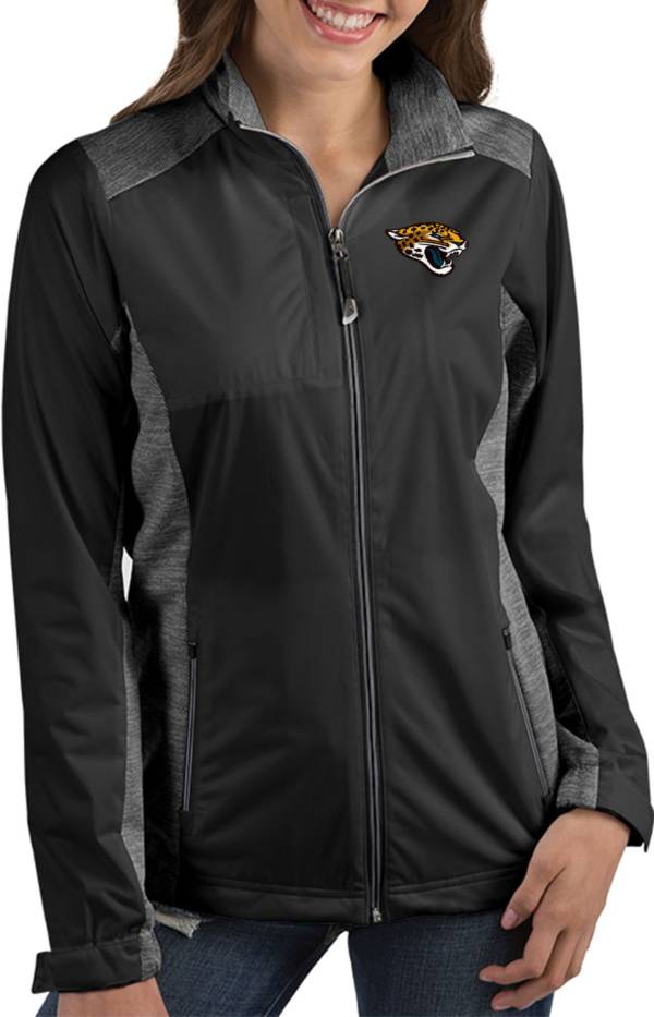 Antigua Women's Jacksonville Jaguars Revolve Black Full-Zip Jacket product image