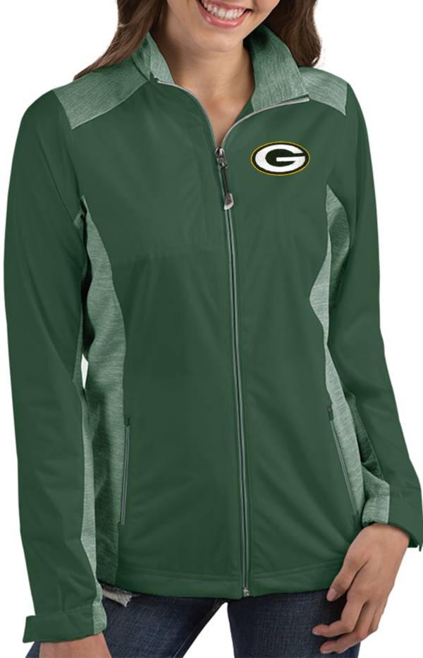 Antigua Women's Green Bay Packers Revolve Green Full-Zip Jacket product image