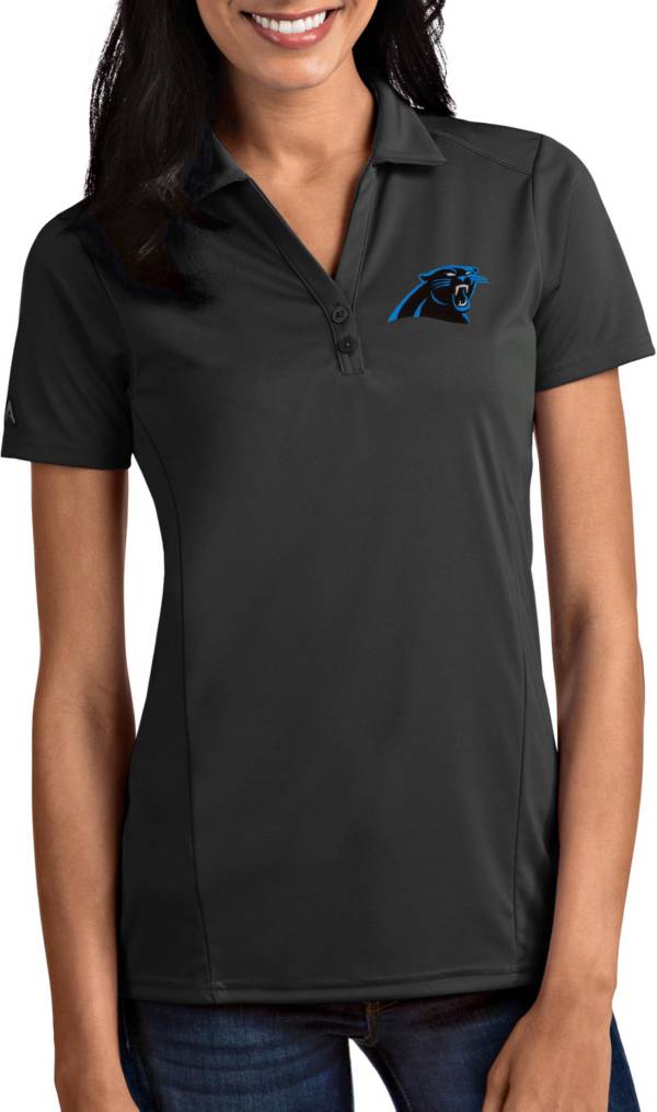 Antigua Women's Carolina Panthers Tribute Grey Polo