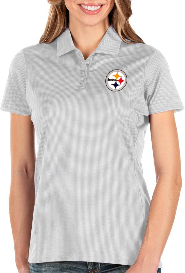 Antigua Women's Pittsburgh Steelers Balance White Polo product image