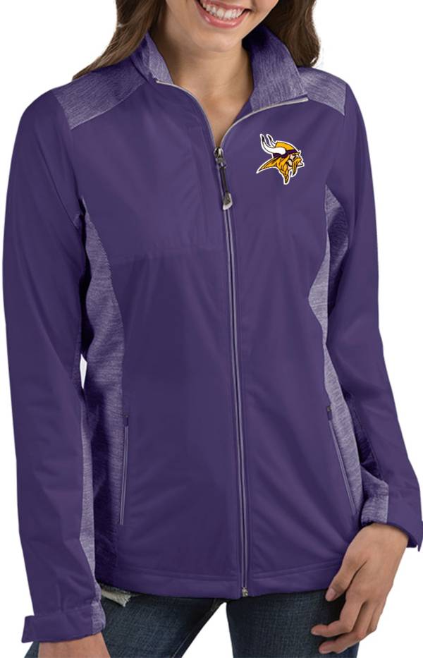 Antigua Women's Minnesota Vikings Revolve Purple Full-Zip Jacket