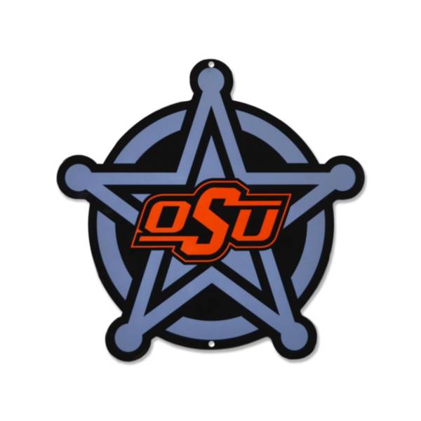 Authentic Street Signs Oklahoma State Cowboys Steel Logo Sign