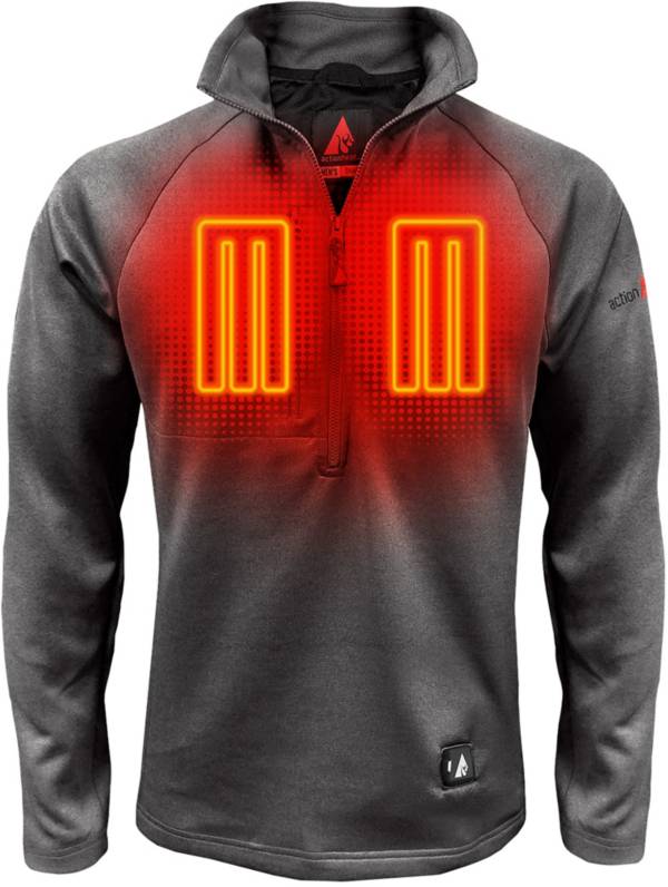 ActionHeat Men's 5V Battery Heated Half Zip Sweatshirt