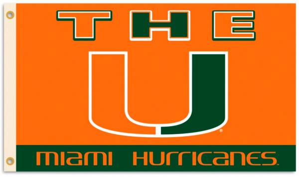 Flagpole-To-Go Miami Hurricanes 3' X 5' Flag