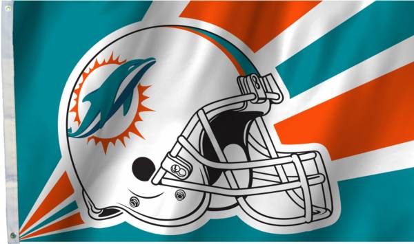 Flagpole-To-Go Miami Dolphins 3' X 5' Flag