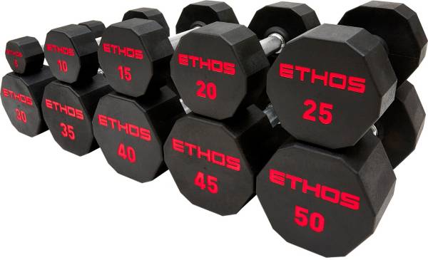 ETHOS Rubber Hex Dumbbell - Single product image