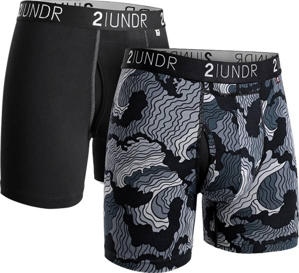 2UNDR Men's Swing Shift 6'' Boxer Briefs – 2 Pack