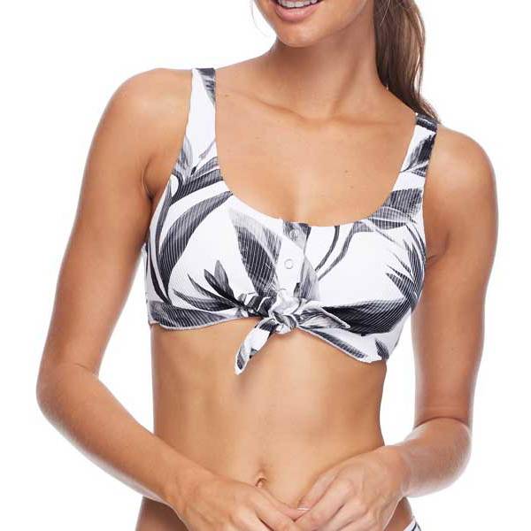 Body Glove Womens Kate Crop Bikini Top Swimsuit with Front Tie