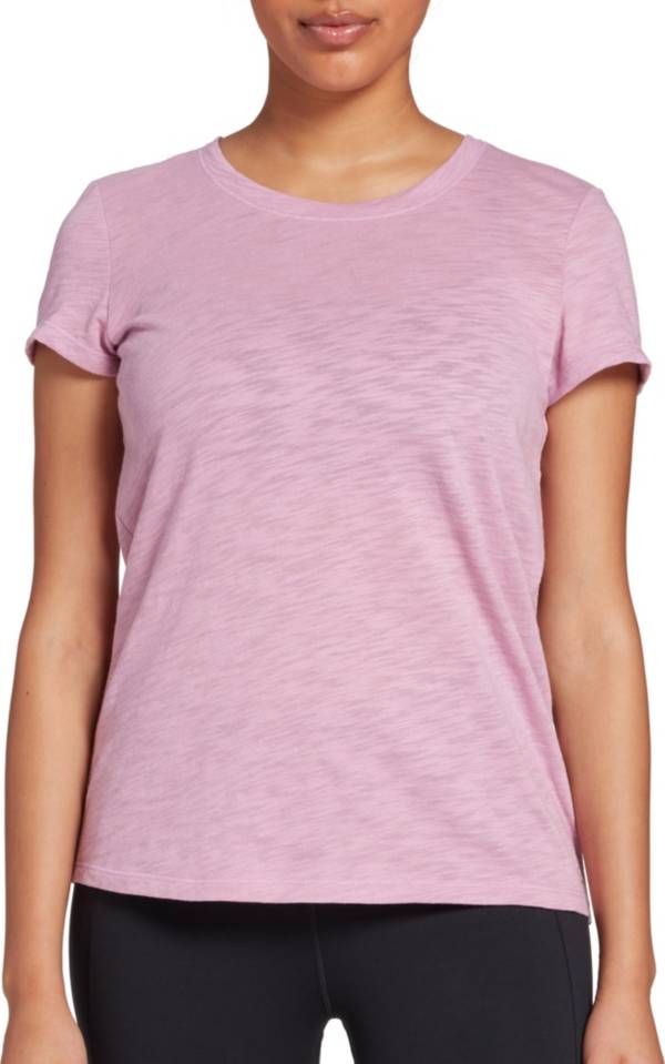 CALIA Women's Drape Back Scoop Neck T-Shirt