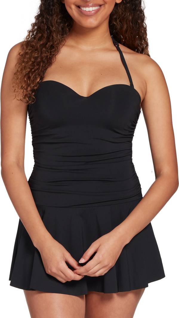 CALIA Women's One Piece Dress Swimsuit