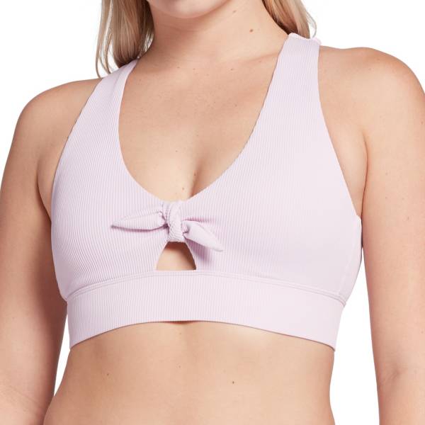 CALIA Women's Tie Front Racerback Rib Top