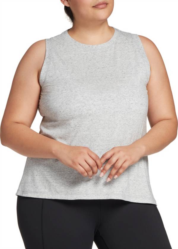 CALIA Women's Plus Size Everyday High Neck Muscle Tank Top