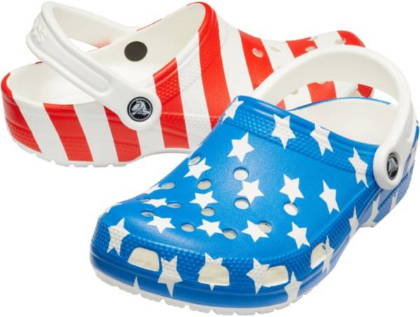 Crocs Adult Classic American Flag Clogs