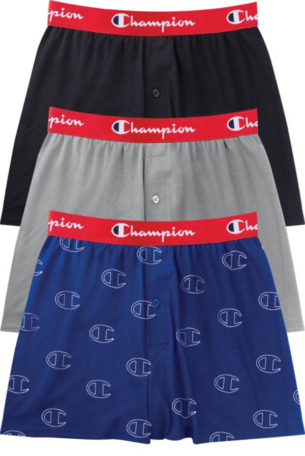 Champion Mens Everyday Comfort Cotton Stretch Boxer Briefs 3-Pack Boxer Briefs Champion Mens Everyday Comfort Cotton Stretch Boxer Briefs 3-Pack Boxer Briefs