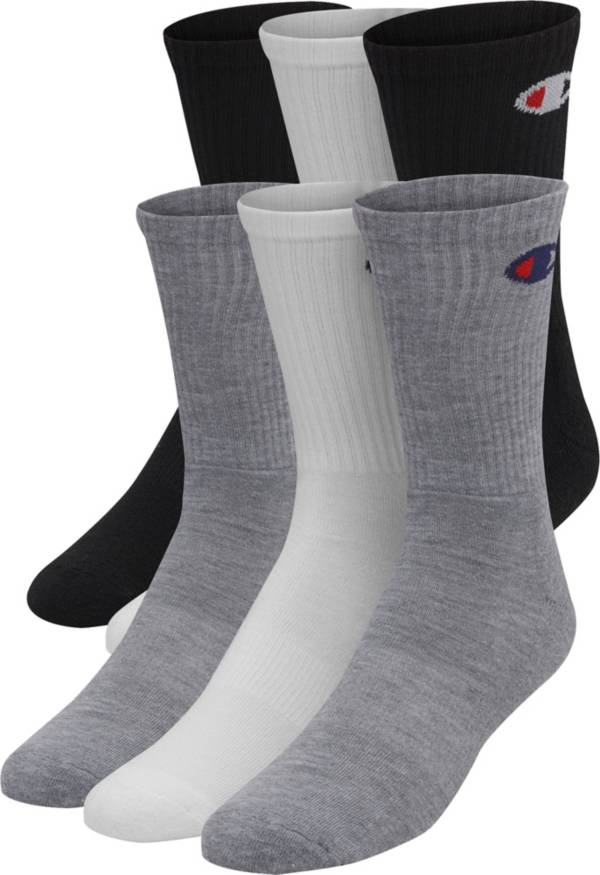 Champion Men's Crew Socks - 6 Pack