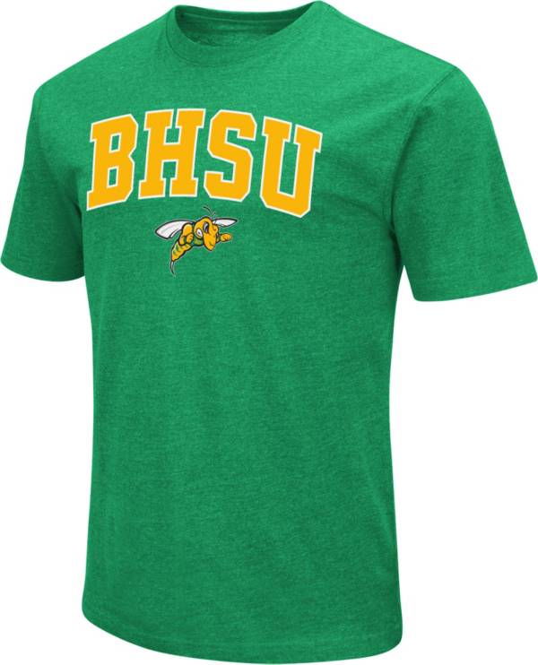 Colosseum Men's Black Hills State Yellow Jackets Green Dual Blend T-Shirt