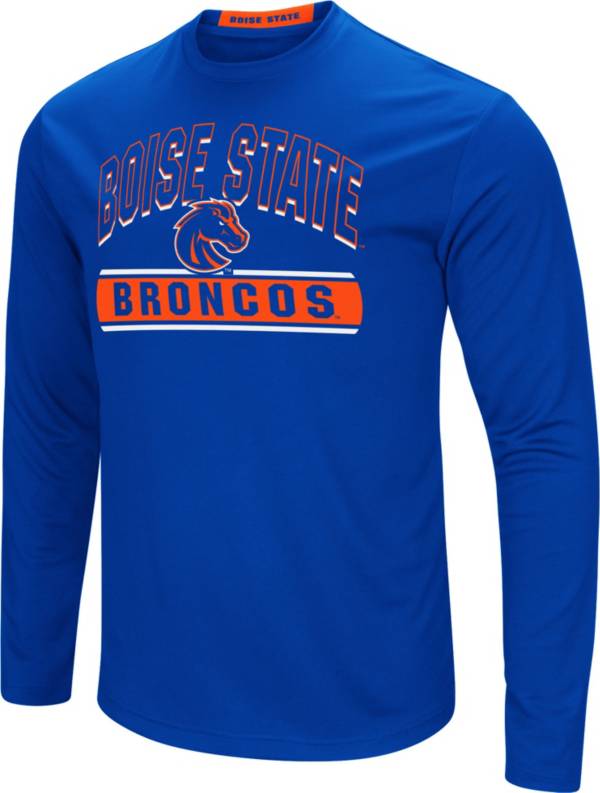 Colosseum Men's Boise State Broncos Blue Ganges Long Sleeve T-Shirt