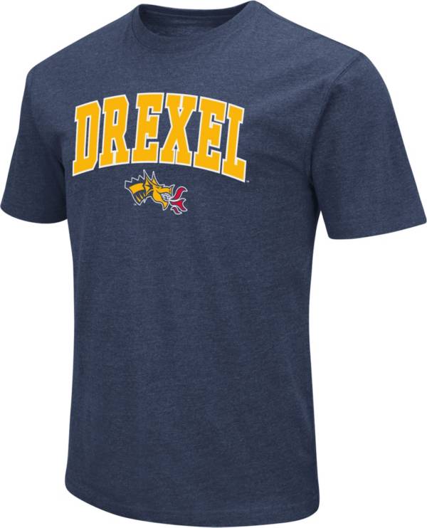 Colosseum Men's Drexel Dragons Blue Dual Blend T-Shirt