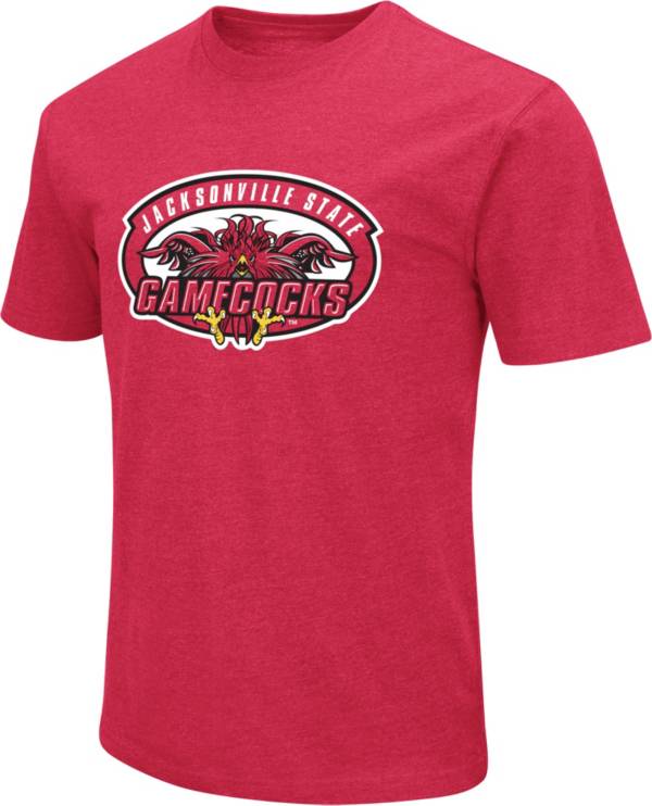 Colosseum Men's Jacksonville State Gamecocks Red Dual Blend T-Shirt product image