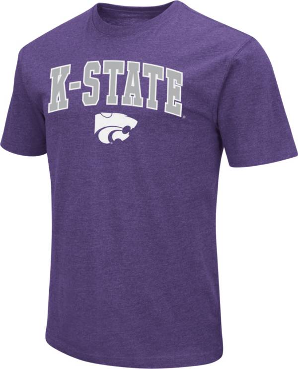 Colosseum Men's Kansas State Wildcats Purple Dual Blend T-Shirt