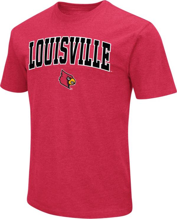 Colosseum Men's Louisville Cardinals Cardinal Red Dual Blend T-Shirt