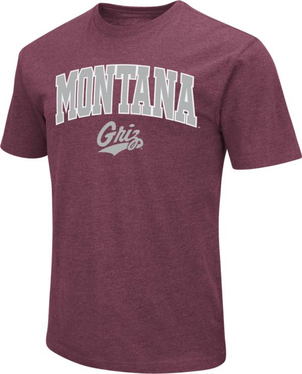 Colosseum Men's Montana Grizzlies Maroon Dual Blend T-Shirt