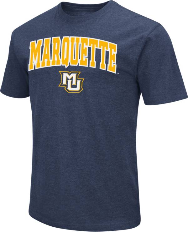 Colosseum Men's Marquette Golden Eagles Blue Dual Blend T-Shirt