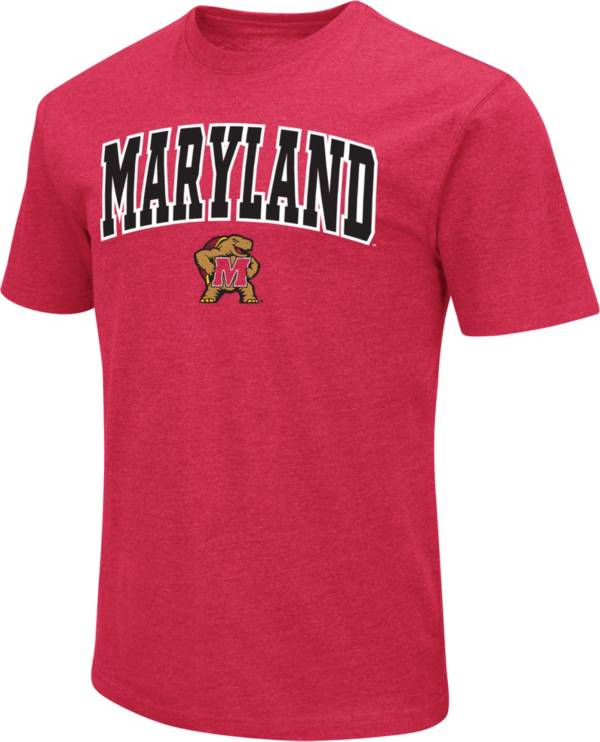 Colosseum Men's Maryland Terrapins Red Dual Blend T-Shirt