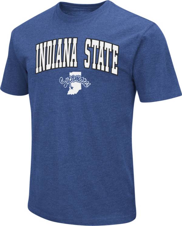 Colosseum Men's Indiana State Sycamores Sycamore Blue Dual Blend T-Shirt product image