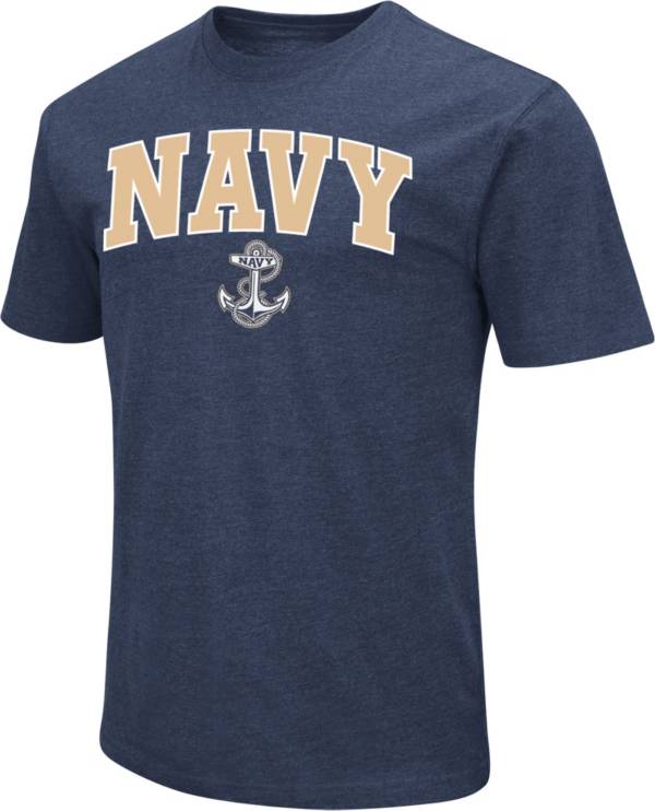 Colosseum Men's Navy Midshipmen Navy Dual Blend T-Shirt