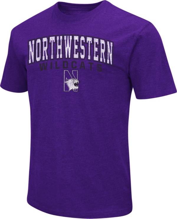 Colosseum Men's Northwestern Wildcats Purple Dual Blend T-Shirt