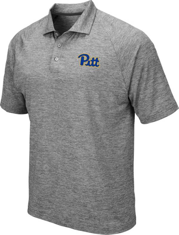 Colosseum Men's Pitt Panthers Grey Polo