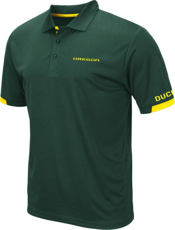 Colosseum Men's Oregon Ducks Green Fairway Polo