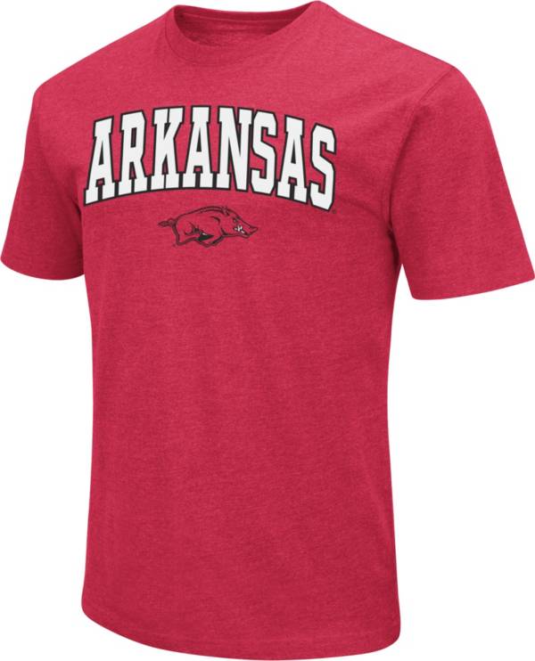 Colosseum Men's Arkansas Razorbacks Cardinal Dual Blend T-Shirt