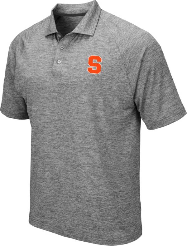 Colosseum Men's Syracuse Orange Grey Chip Shot Polo