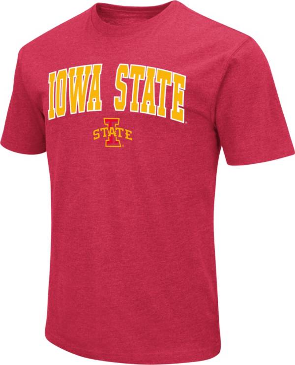 Colosseum Men's Iowa State Cyclones Cardinal Dual Blend T-Shirt
