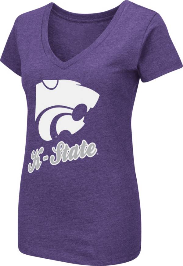 Colosseum Women's Kansas State Wildcats Purple Dual Blend V-Neck T-Shirt product image