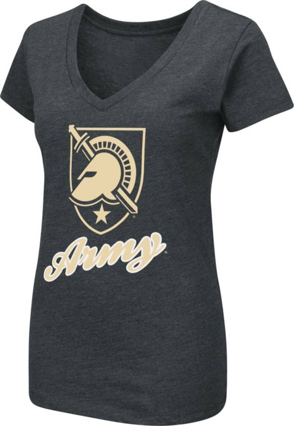 Colosseum Women's Army West Point Black Knights Army Black Dual Blend V-Neck T-Shirt