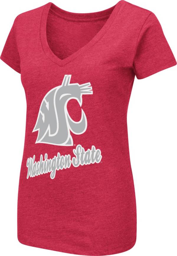 Colosseum Women's Washington State Cougars Crimson Dual Blend V-Neck T-Shirt