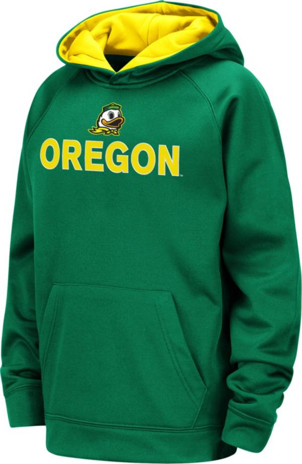 Colosseum Youth Oregon Ducks Green Pullover Hoodie